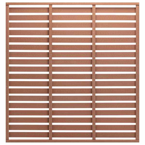 vidaXL aiapaneel, WPC, 180 x 180 cm, pruun