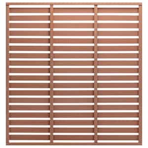 Ograjni panel WPC 180x180 cm rjav