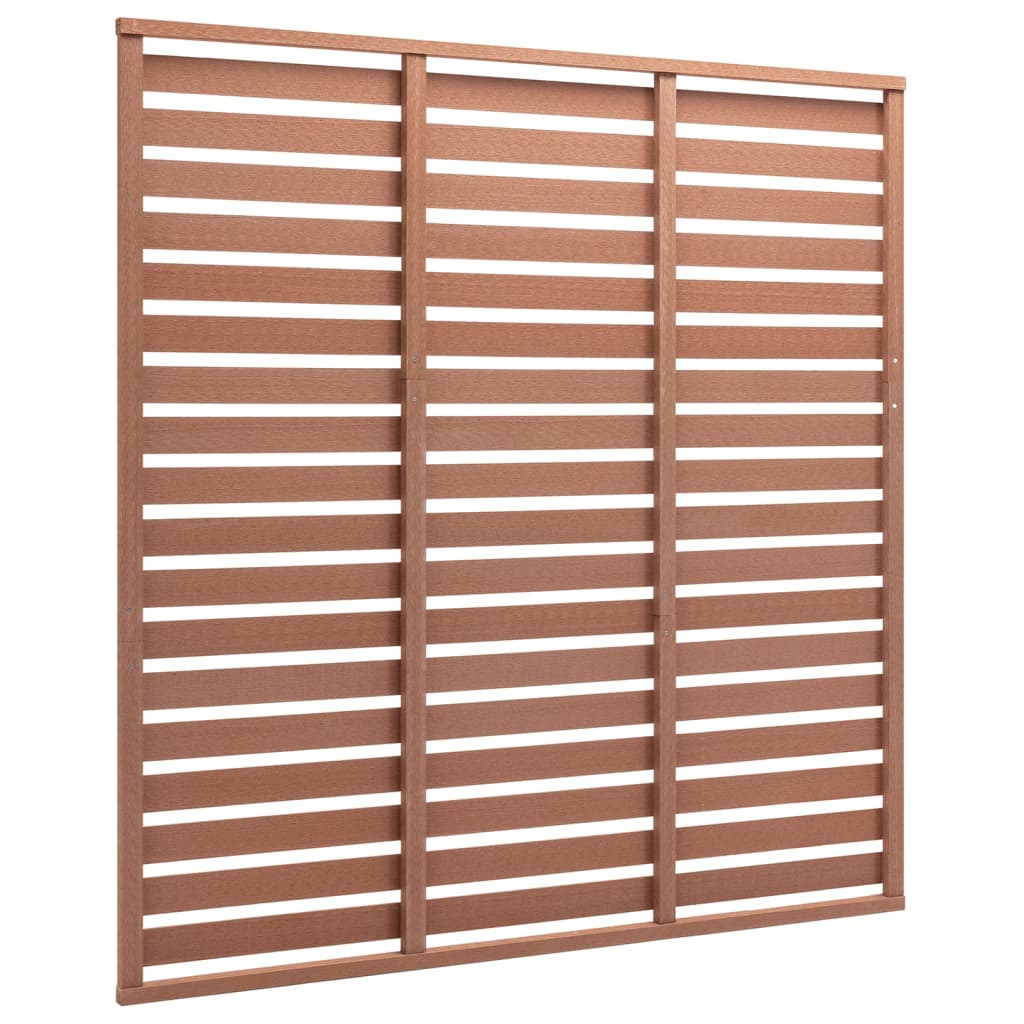 vidaXL Schuttingpaneel 180x180 cm HKC bruin afbeelding