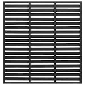 vidaXL aiapaneel, WPC, 180 x 180 cm, must