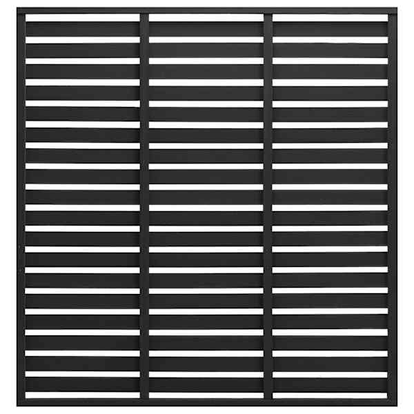 vidaXL aiapaneel, WPC, 180 x 180 cm, must