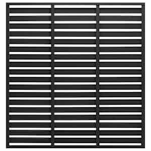 Ograjni panel WPC 180x180 cm črn