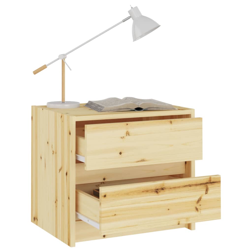 

vidaXL Nachtkastjes 2st 40x30,5x35,5 cm massief vurenhout
