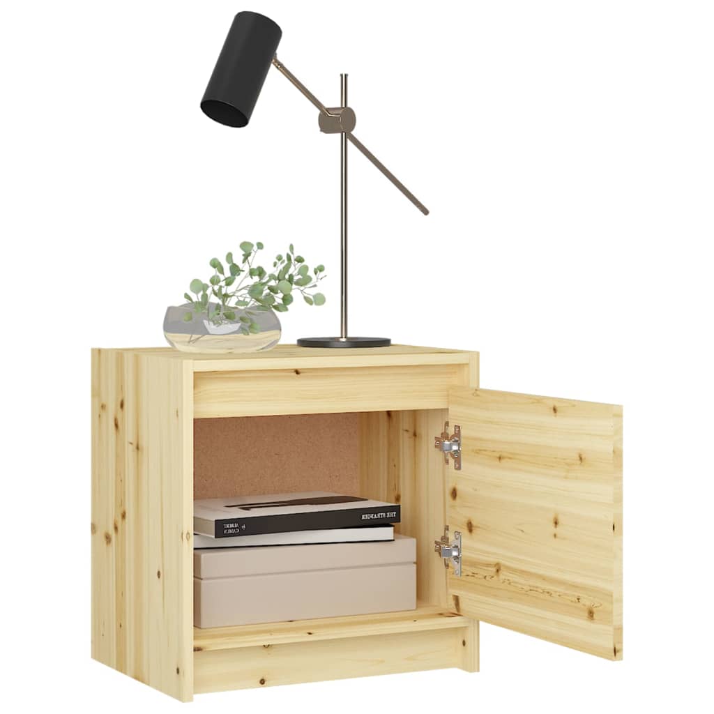 

vidaXL Nachtkastjes 2st 40x30,5x40 cm massief vurenhout