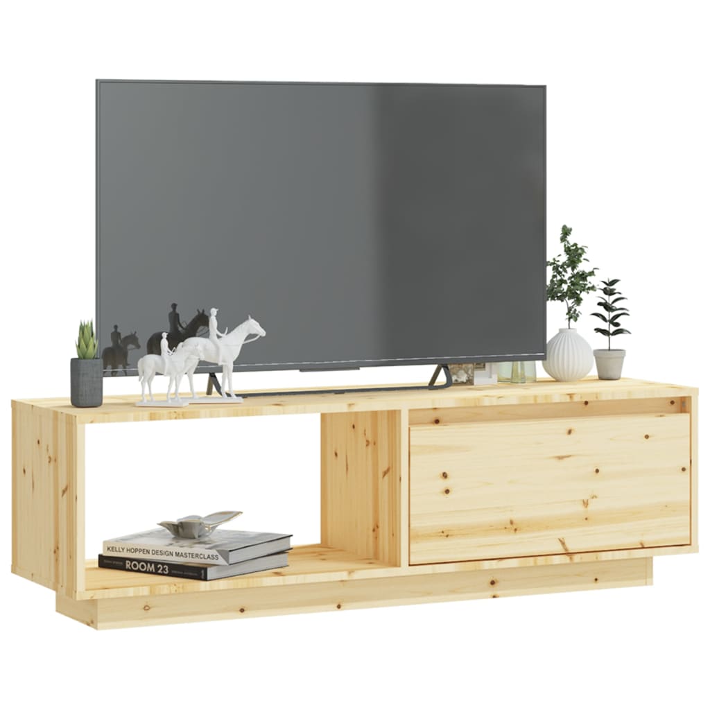 

vidaXL Tv-meubel 110x30x33,5 cm massief vurenhout