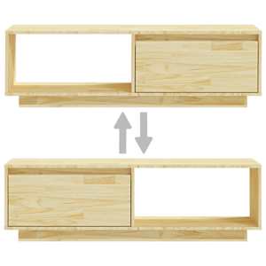 TV stolek 110 x 30 x 33,5 cm masivní borové dřevo - obrázek 8