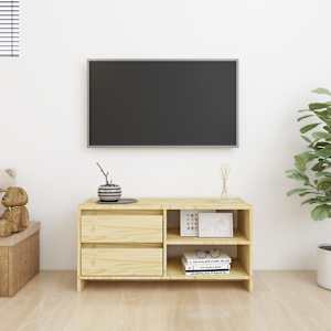 vidaXL Televizoriaus spintelė, 80x31x39cm, pušies medienos masyvas
