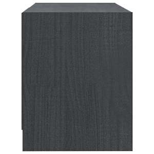 TV stolek šedý 80 x 31 x 39 cm masivní borové dřevo - obrázek 6