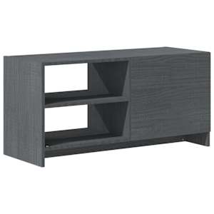 TV stolek šedý 80 x 31 x 39 cm masivní borové dřevo - obrázek 7