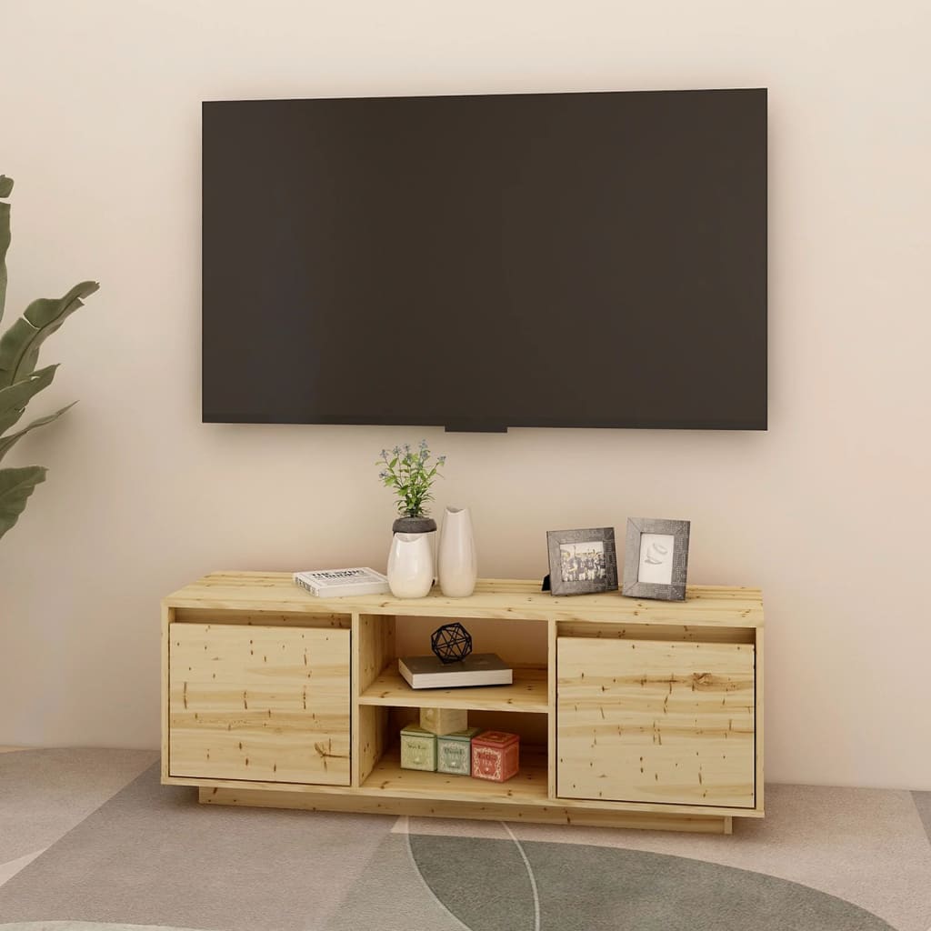 

vidaXL Tv-meubel 110x30x40 cm massief vurenhout