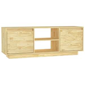 TV stolek 110 x 30 x 40 cm masivní borové dřevo - obrázek 2