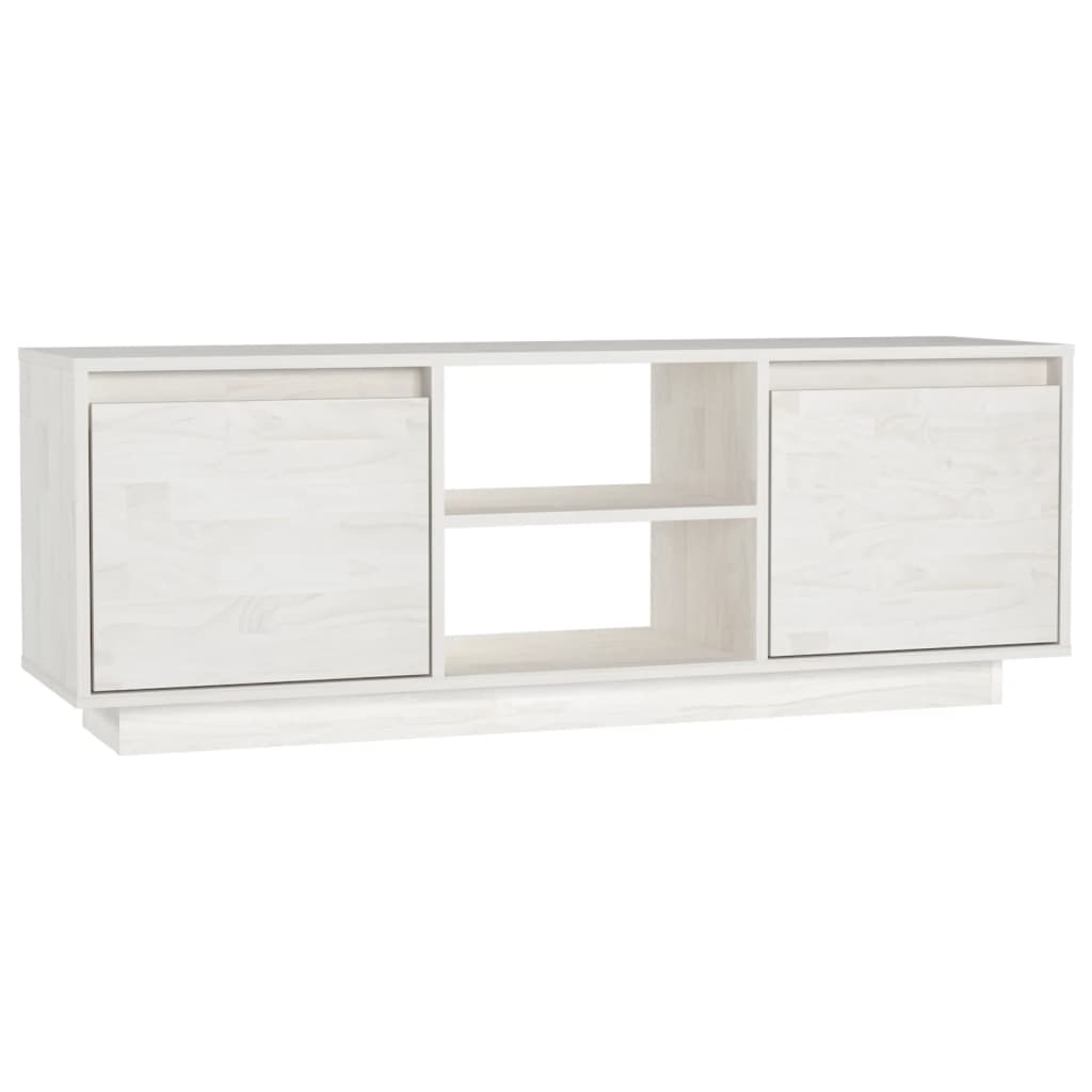 Thumbnail - vidaXL TV-Schrank Weiß 110x30x40 cm Massivholz Kiefer