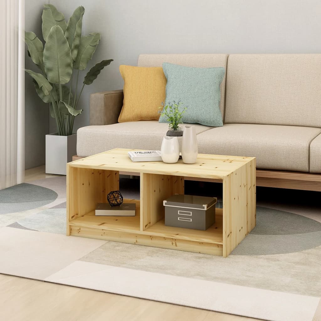 

vidaXL Salontafel 75x50x33,5 cm massief vurenhout