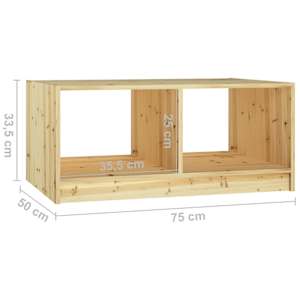 Konferenční stolek 75 x 50 x 33,5 cm masivní jedle - obrázek 8
