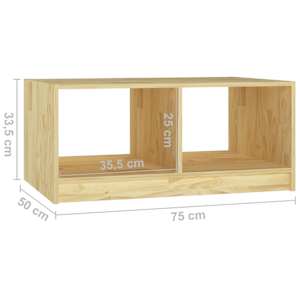 Konferenční stolek 75 x 50 x 33,5 cm masivní borové dřevo - obrázek 8