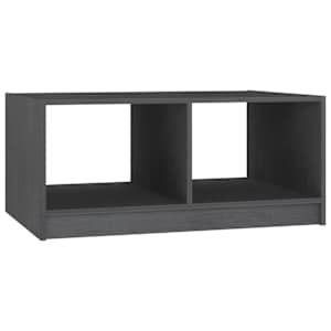 Konferenční stolek šedý 75 x 50 x 33,5 cm masivní borové dřevo - obrázek 2