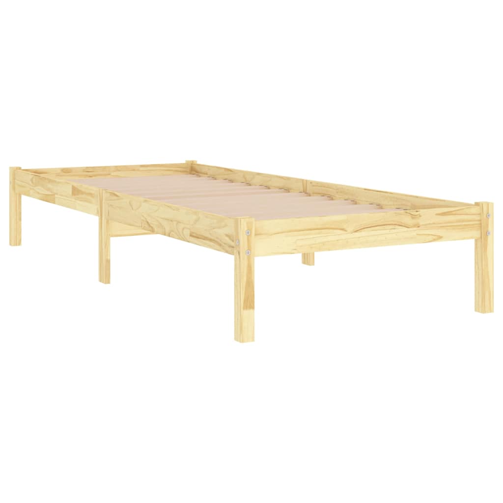 

vidaXL Bedframe massief hout 75x190 cm 2FT6 Small Single