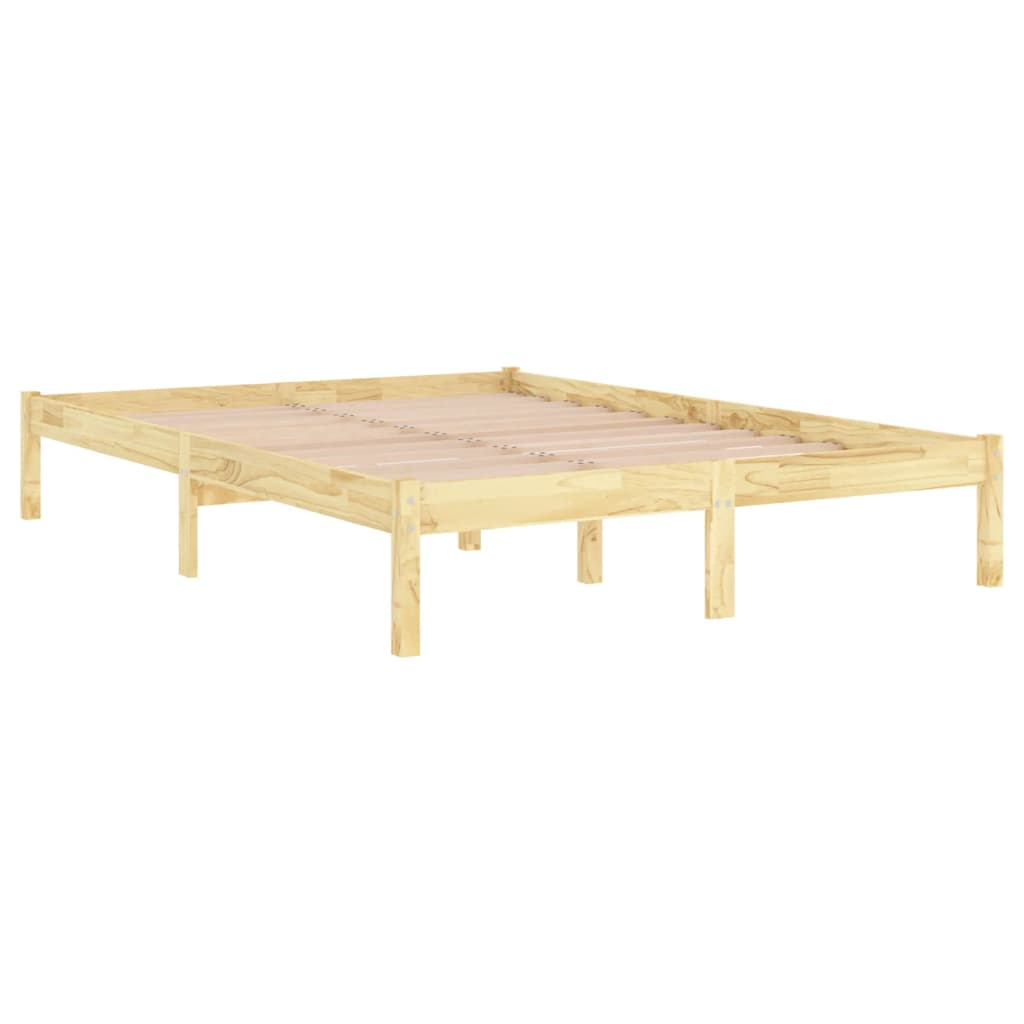 

vidaXL Bedframe massief grenenhout 140x190 cm