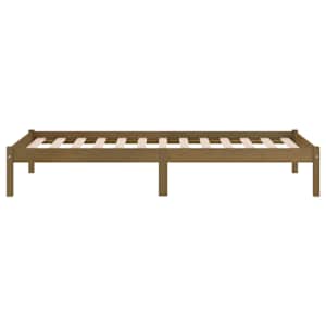 Rám postele medově hnědý masivní borovice 90 x 200 cm - obrázek 5
