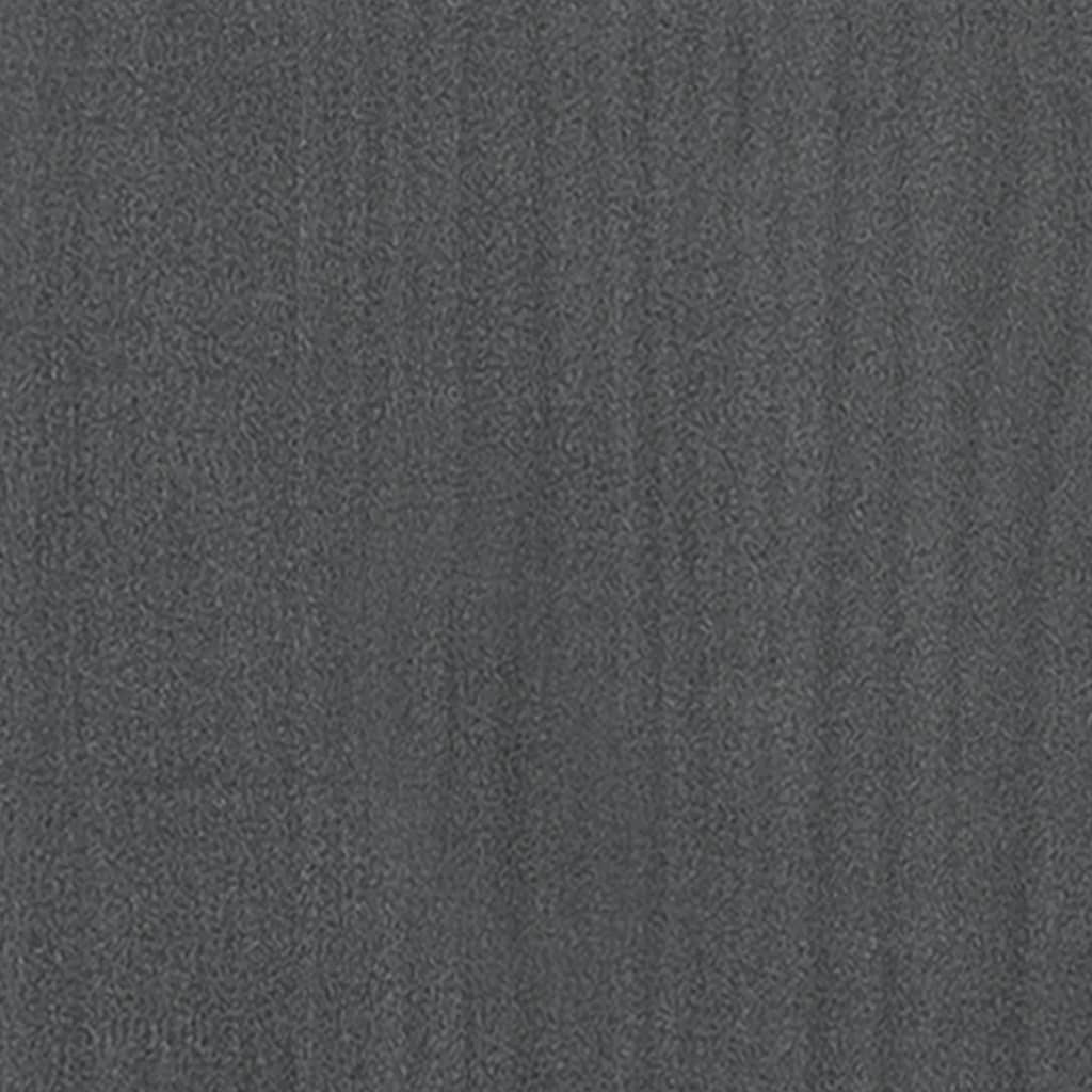  Posteľný rám sivý borovicový masív 150x200 cm UK King