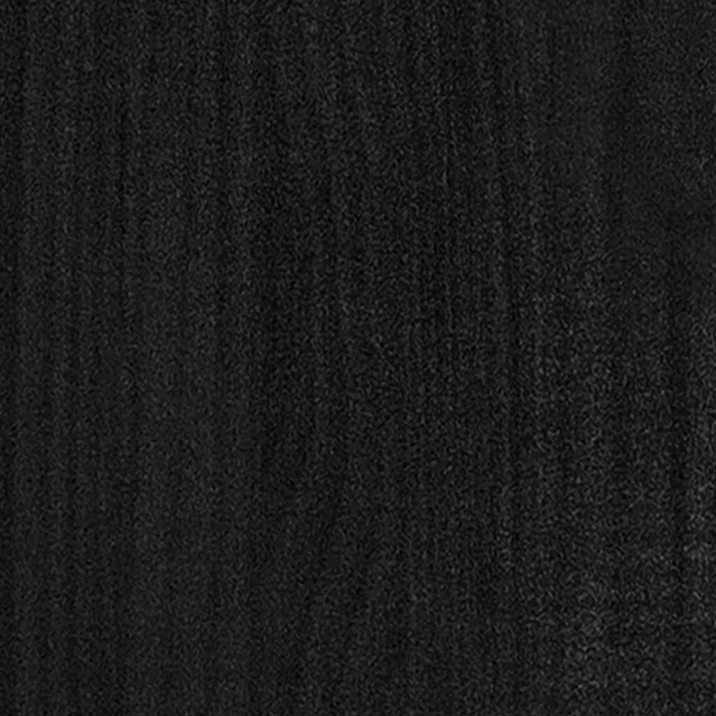  Posteľný rám čierna borovicový masív 150x200 cm UK King