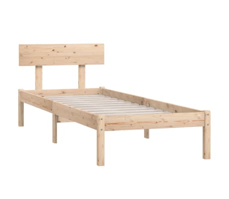 vidaXL Sengeramme heltre 75x190 cm