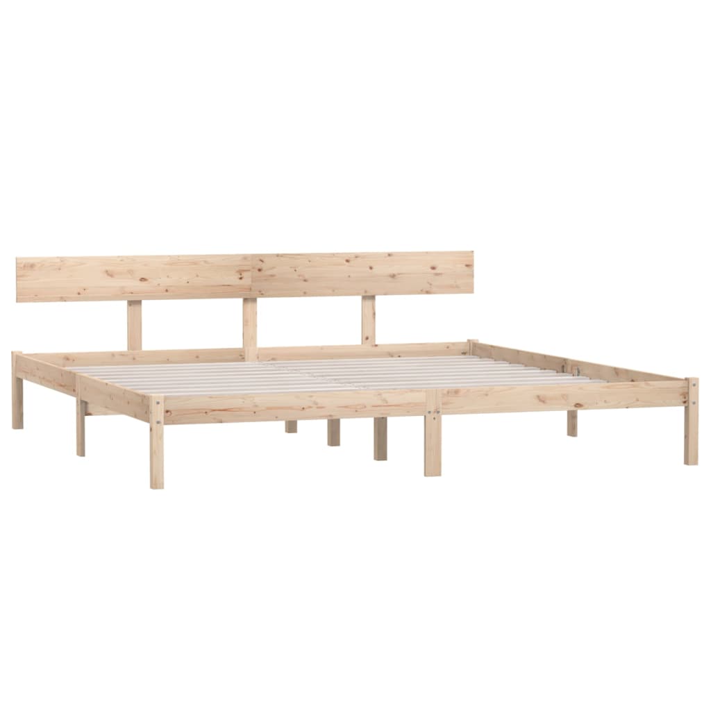 vidaXL Bedframe massief grenenhout 180x200 cm afbeelding