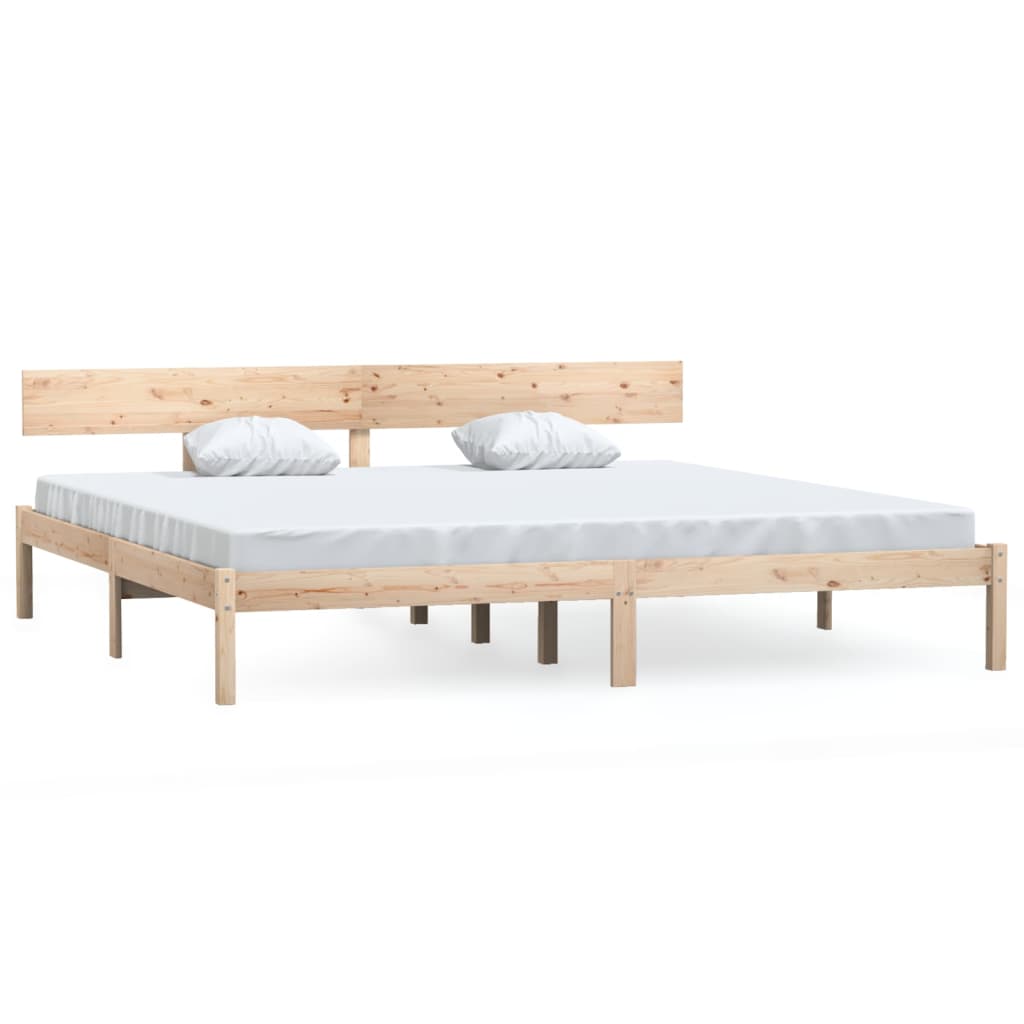 vidaXL Bedframe massief grenenhout 200x200 cm