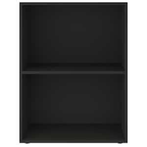 vidaXL Kirjahylly lastulevy 60x31x78 cm musta
