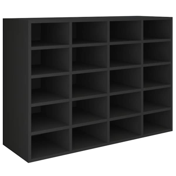 vidaXL kingariiul, tehispuit, 92 x 30 x 67,5 cm, must