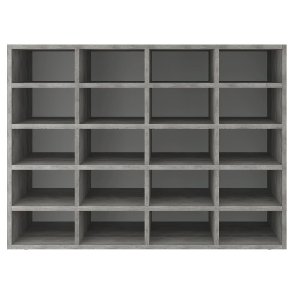 

vidaXL Schoenenrek 92x30x67,5 cm spaanplaat betonkleurig