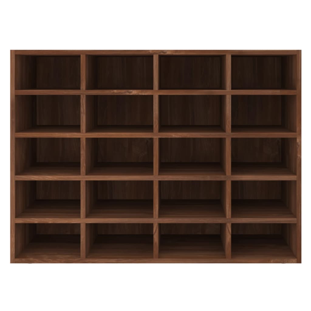 vidaXL Schoenenrek 92x30x67,5 cm bewerkt hout bruineikenkleurig