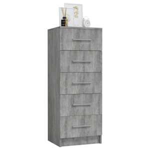 vidaXL Sinfonier de madera de ingenier&iacute;a gris hormig&oacute;n 41x35x106 cm