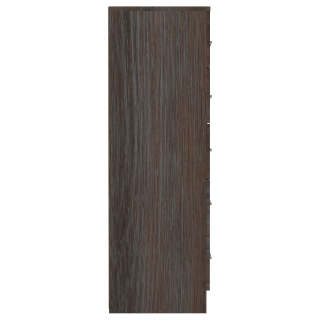 Sonoma-tölgyszínű forgácslap fiókos magasszekrény 41x35x106cm 
