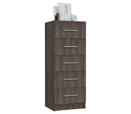 vidaXL h&oslash;j kommode 41x35x106 cm konstrueret tr&aelig; sonoma-eg