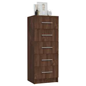 vidaXL Sinfonier de madera aglomerada marr&oacute;n roble 41x35x106 cm