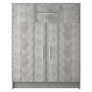 vidaXL &Scaron;oninė spintelė, betono spalvos, 71x35x88cm, MDP