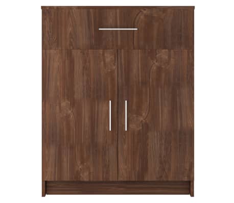 vidaXL &Scaron;oninė spintelė, rudos ąžuolo spalvos, 71x35x88cm, MDP