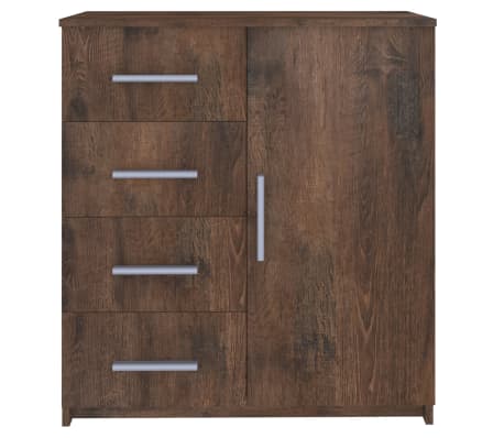 vidaXL &Scaron;oninė spintelė, dūminio ąžuolo spalvos, 79x35x88cm, MDP