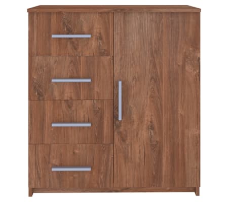 vidaXL &Scaron;oninė spintelė, rudos ąžuolo spalvos, 79x35x88cm, MDP