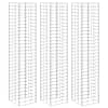 vidaXL gabioon taimelavad 3 tk, 30 x 30 x 200 cm, raud