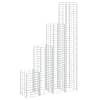 vidaXL gabioon taimelavad 4 tk, 30x30x50/100/150/200 cm, raud