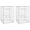vidaXL gabioonkorvid 2 tk, 40 x 40 x 60 cm, iron