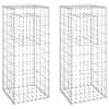 vidaXL gabioonkorvid 2 tk, 40 x 40 x 100 cm, raud