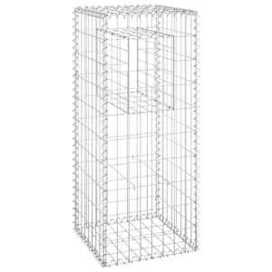 Gabionové sloupky 2 ks 40 x 40 x 100 cm železo - obrázek 3