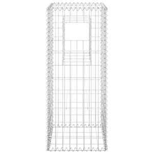 Gabionové sloupky 2 ks 40 x 40 x 100 cm železo - obrázek 4
