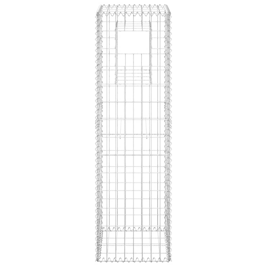 vidaXL Schanskorf paal 40x40x140 cm ijzer afbeelding