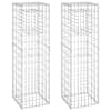 vidaXL gabioonkorvid 2 tk, 40 x 40 x 140 cm, raud