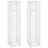 vidaXL gabioonkorvid 2 tk, 40 x 40 x 180 cm, raud