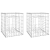 vidaXL gabioonkorvid 2 tk, 50 x 50 x 60 cm, raud
